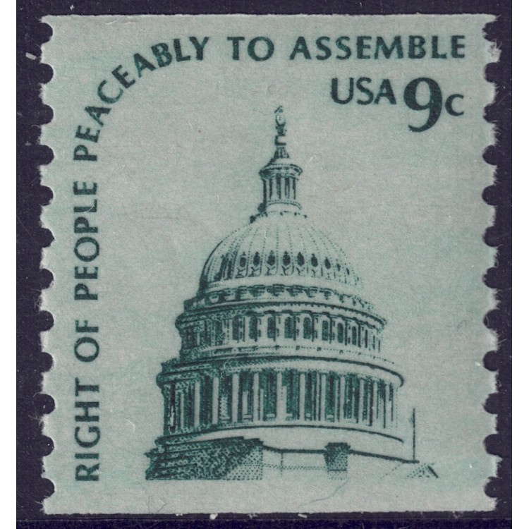 USA 1975 Democracy and Freedom (Capitol) from reel MNH**