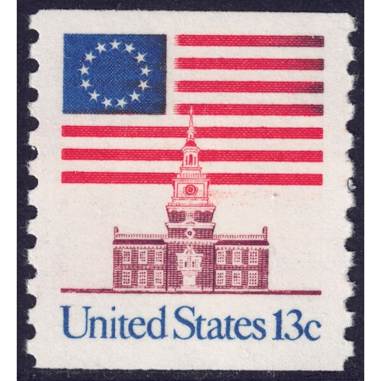 USA 1975 Democracy and Freedom (Independence Hall) from reel MNH**