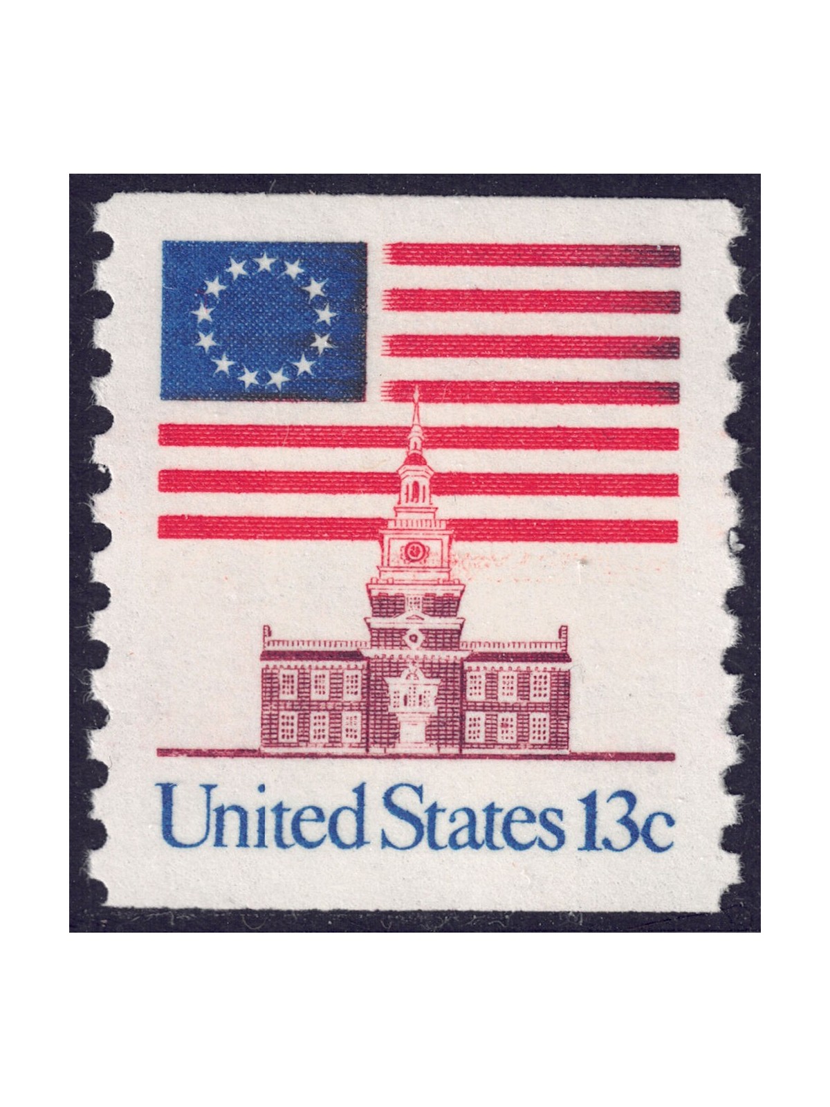 USA 1975 Democrazia e Libertà (Independence Hall) da bobina MNH**