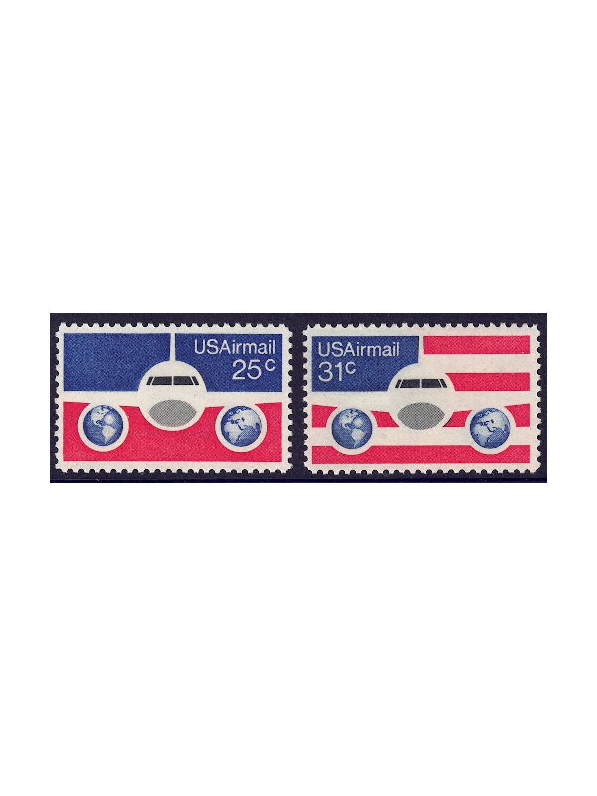 USA 1976 Airmail 2v MNH**