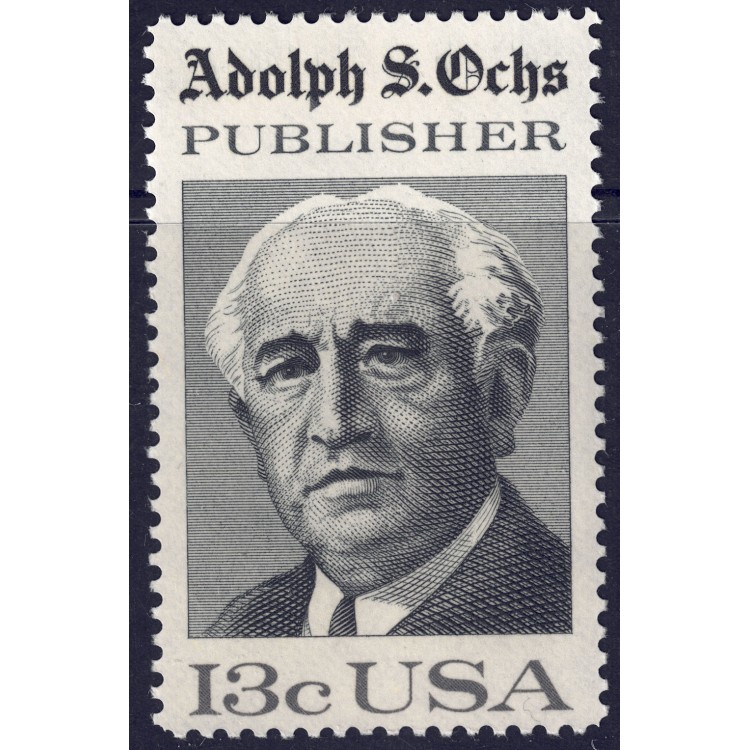 USA 1976 Adolph S. Ochs MNH**