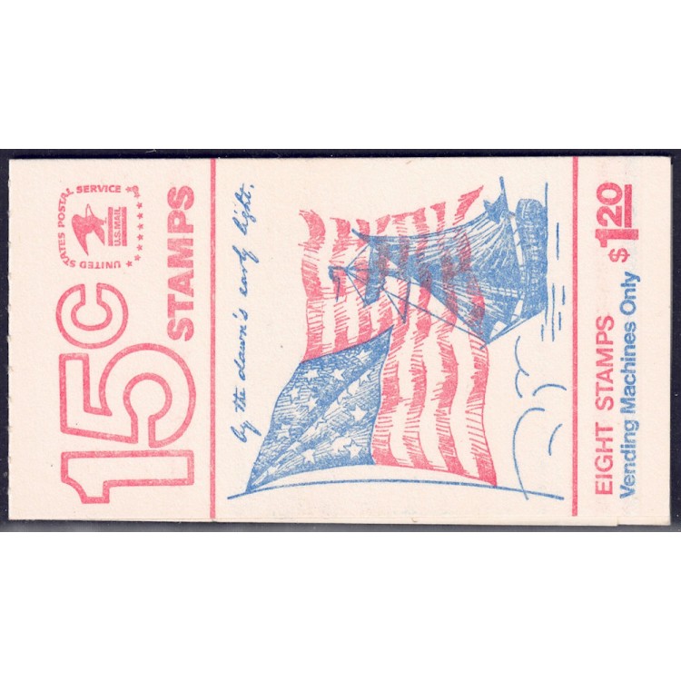 USA 1978 Ordinary series (Mc Henry flag) booklet MNH**