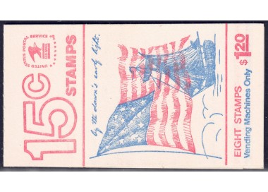 USA 1978 Ordinary series (Mc Henry flag) booklet MNH**