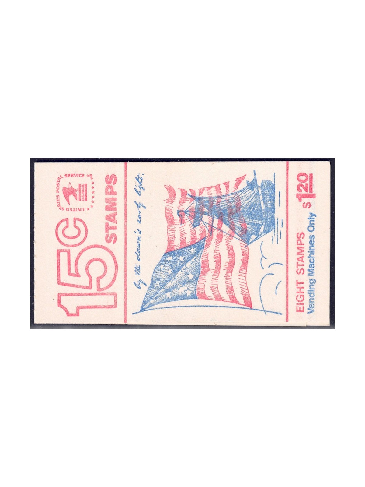 USA 1978 Ordinary series (Mc Henry flag) booklet MNH**