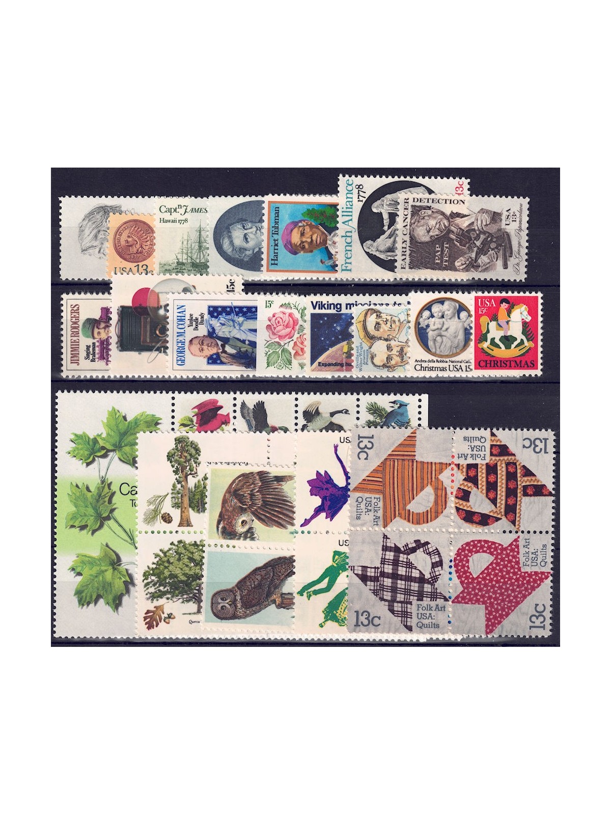 USA 1978 Annata completa 32v + 1 BF MNH**