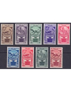 COLONIES GENERAL ISSUES 1933 Occupation of Eritrea 9v MNH**