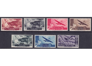 COLONIES GENERAL ISSUES 1933 Occupation of Eritrea (airmail) 7v MNH**