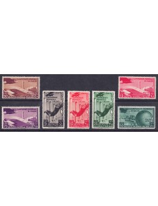 COLONIES GENERAL ISSUES 1934 Football Championships (Airmail) 7v MNH**