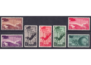 COLONIES GENERAL ISSUES 1934 Football Championships (Airmail) 7v MNH**