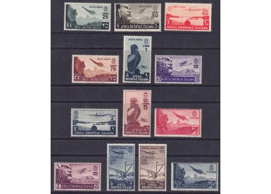 AFRICA ORIENTALE ITALIANA 1938 Serie pittorica (posta aerea) 13v MNH**
