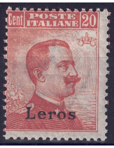 AEGEAN LERO 1922 20c orange watermark crown MNH**