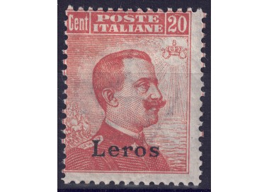 EGEO LERO 1922 20c arancio filigrana corona MNH**