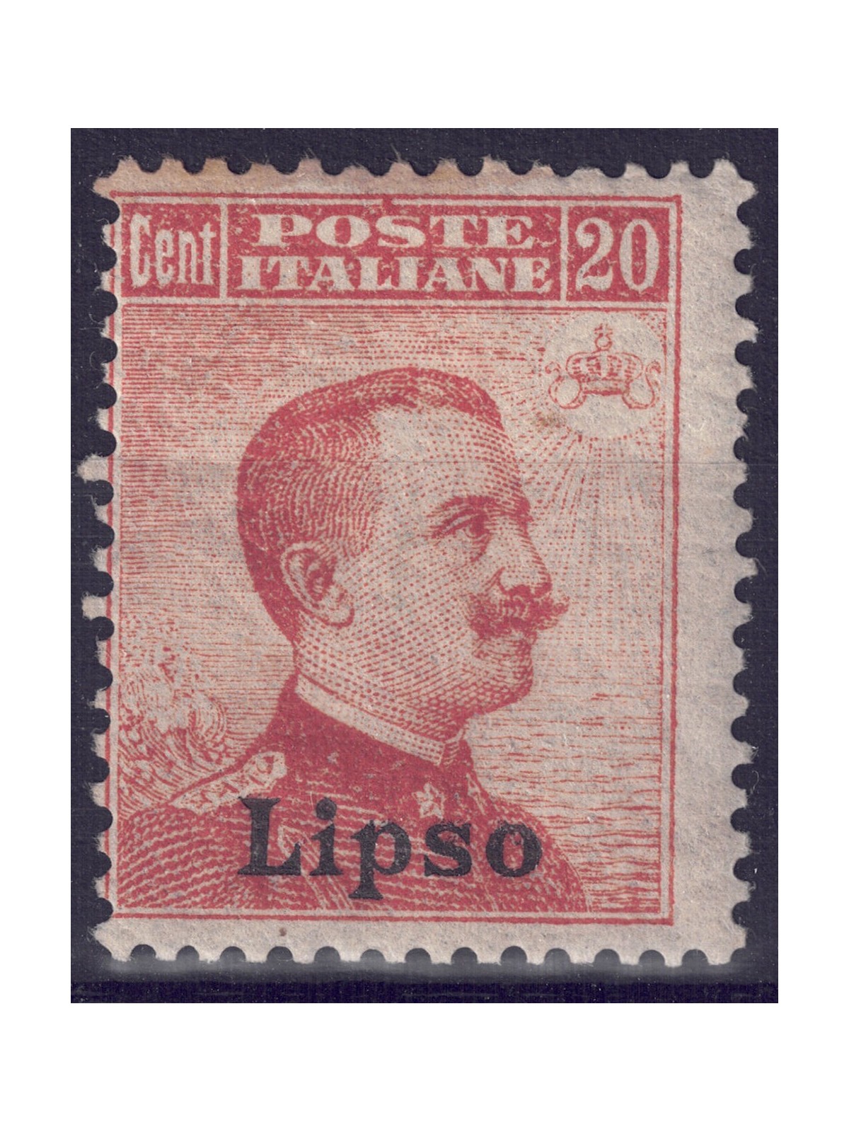 EGEO LIPSO 1917 20c arancio senza filigrana MNH**