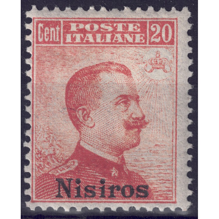AEGEAN NISIR 1917 20c orange no watermark MNH**