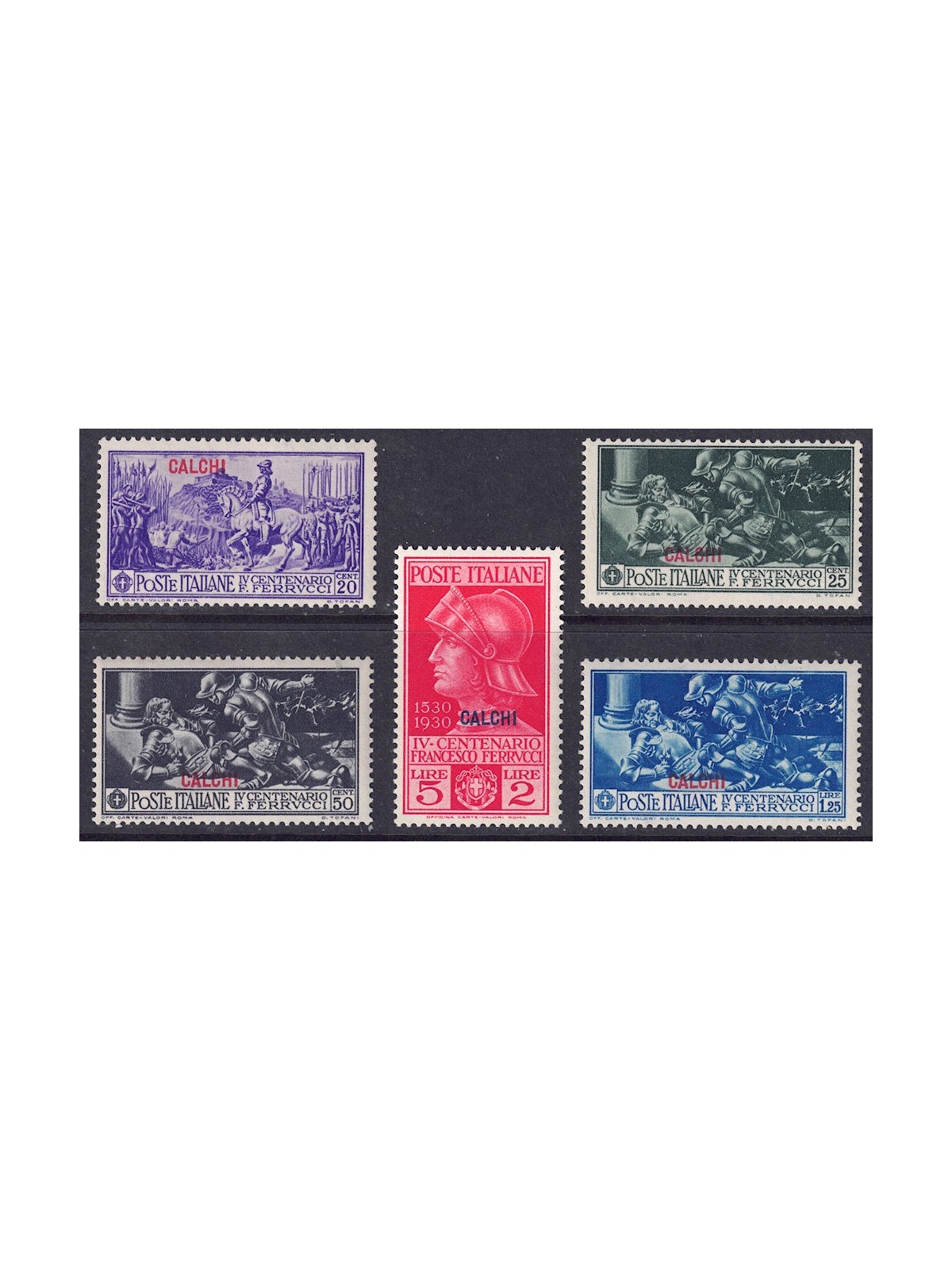 EGEO CARCHI 1930 Francesco Ferrucci 5v MNH**
