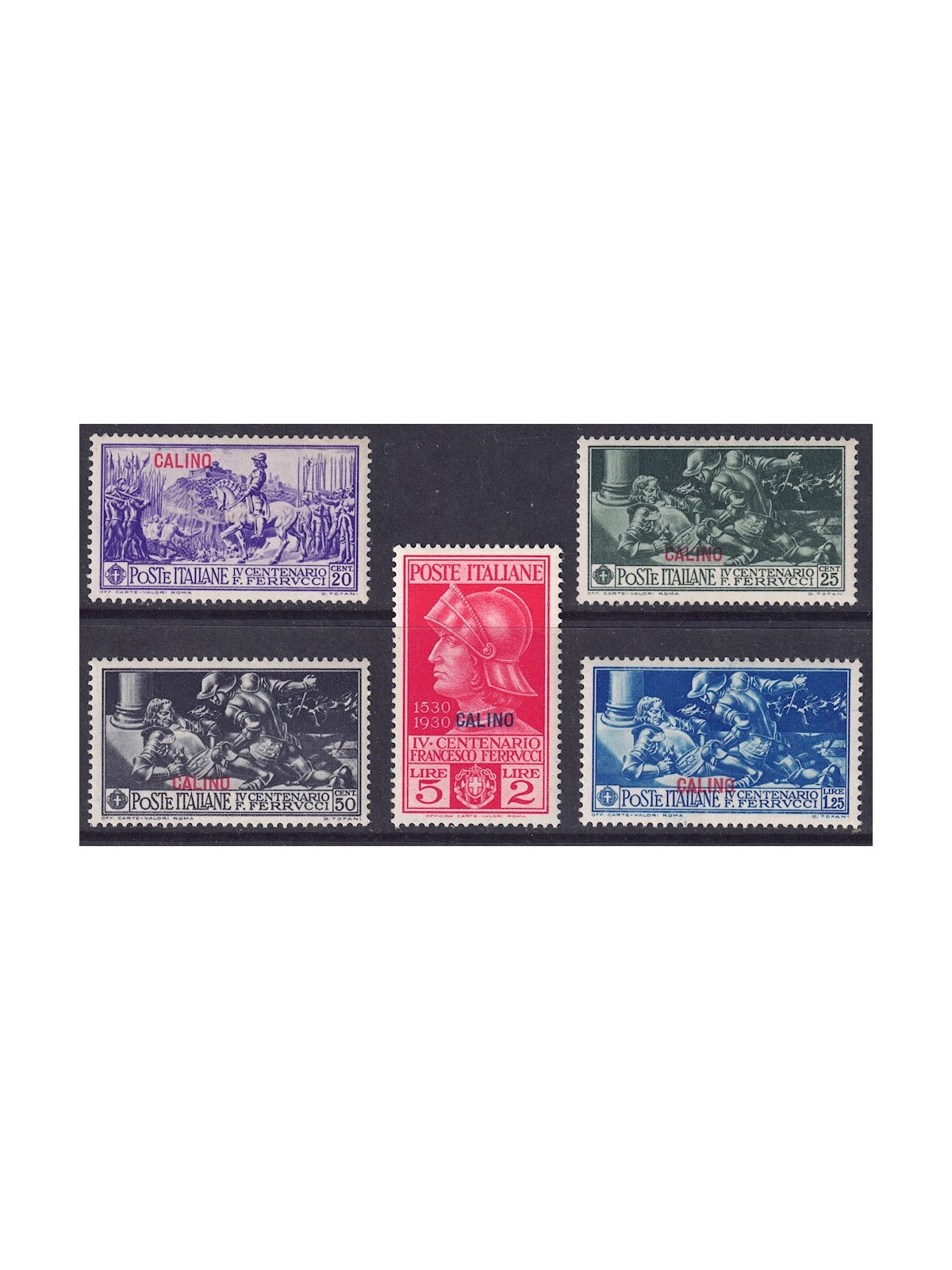EGEO CALINO 1930 Francesco Ferrucci 5v MNH**