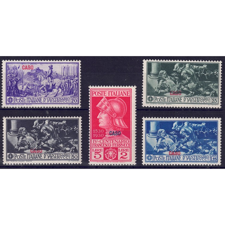 AEGEAN CASE 1930 Francesco Ferrucci 5v MNH**