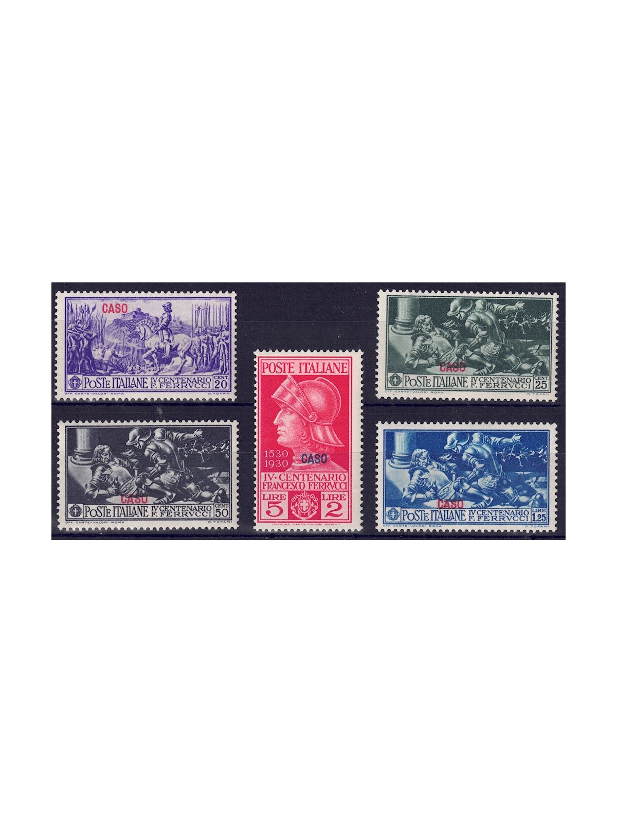 AEGEAN CASE 1930 Francesco Ferrucci 5v MNH**