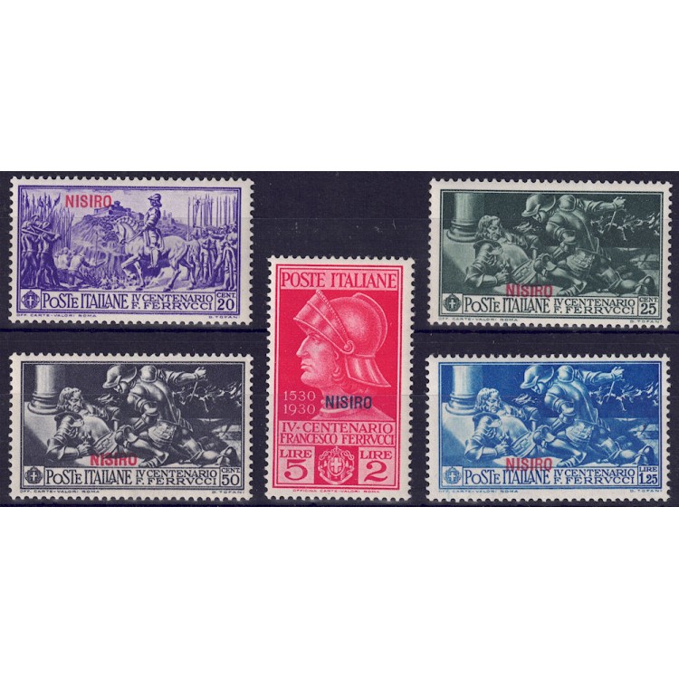 AEGEAN NISIRUS 1930 Francesco Ferrucci 5v MNH**