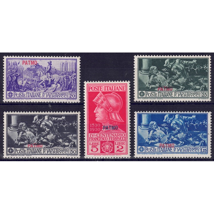 EGEO PATMO 1930 Francesco Ferrucci 5v MNH**