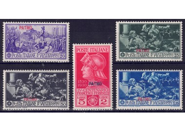 EGEO PATMO 1930 Francesco Ferrucci 5v MNH**