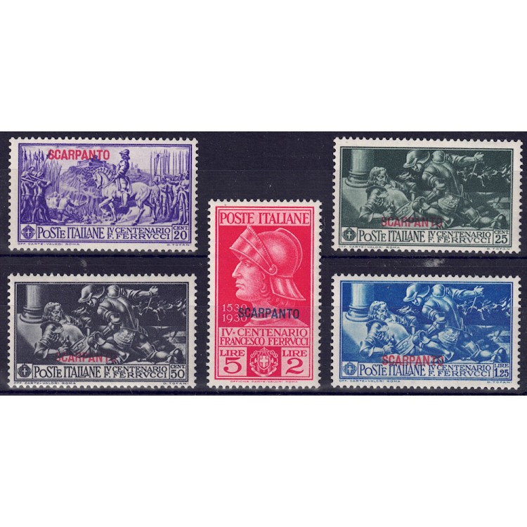 EGEO SCARPANTO 1930 Francesco Ferrucci 5v MNH**