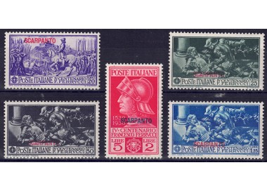 EGEO SCARPANTO 1930 Francesco Ferrucci 5v MNH**