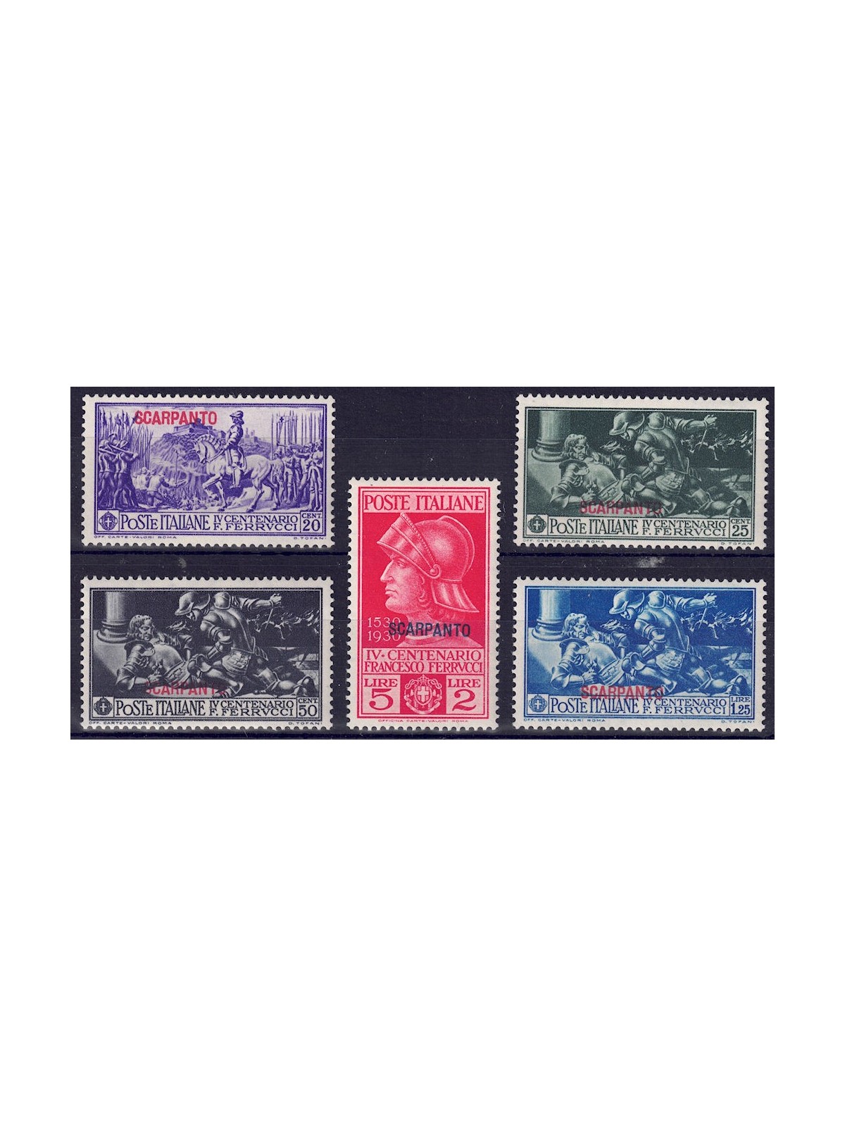 EGEO SCARPANTO 1930 Francesco Ferrucci 5v MNH**
