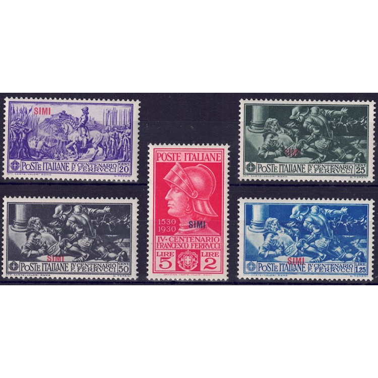 EGEO SIMI 1930 Francesco Ferrucci 5v MNH**