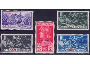 EGEO SIMI 1930 Francesco Ferrucci 5v MNH**