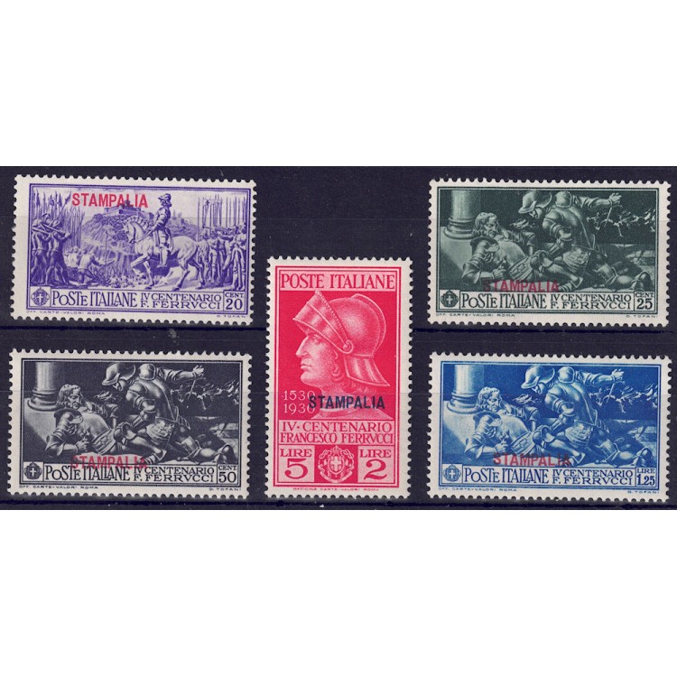 EGEO STAMPALIA 1930 Francesco Ferrucci 5v MNH**