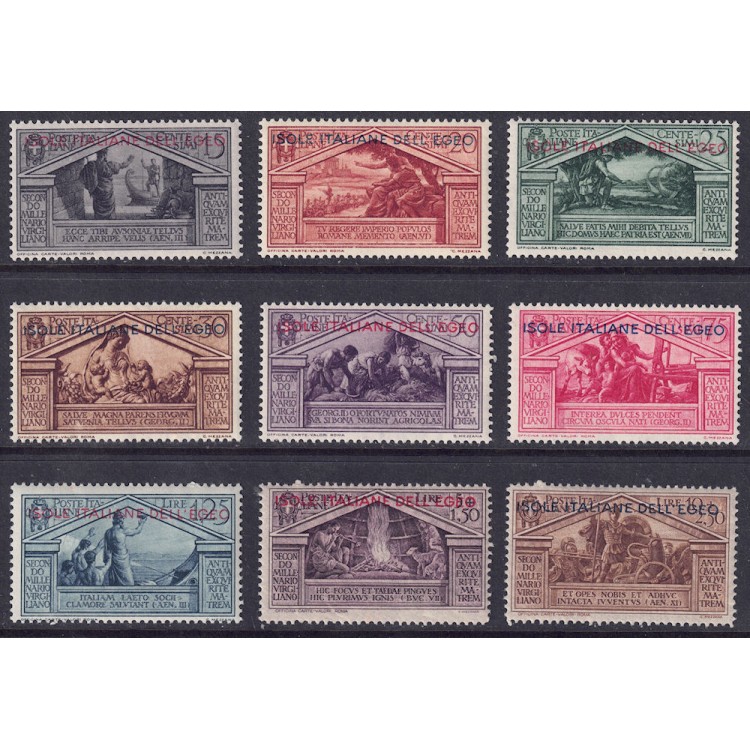 AEGEAN 1930 Virgil 9v MNH**