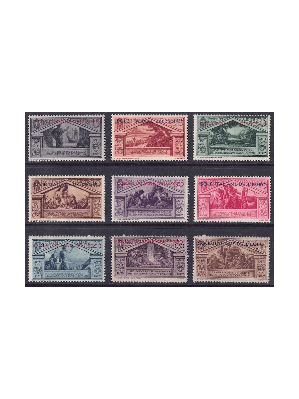 EGEO 1930 Virgilio 9v MNH**