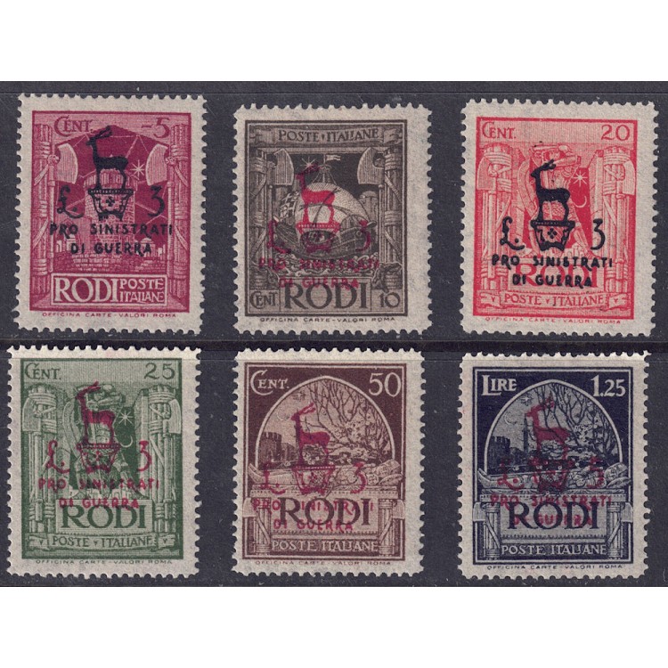EGEO 1944 For War Victims 6v MNH**