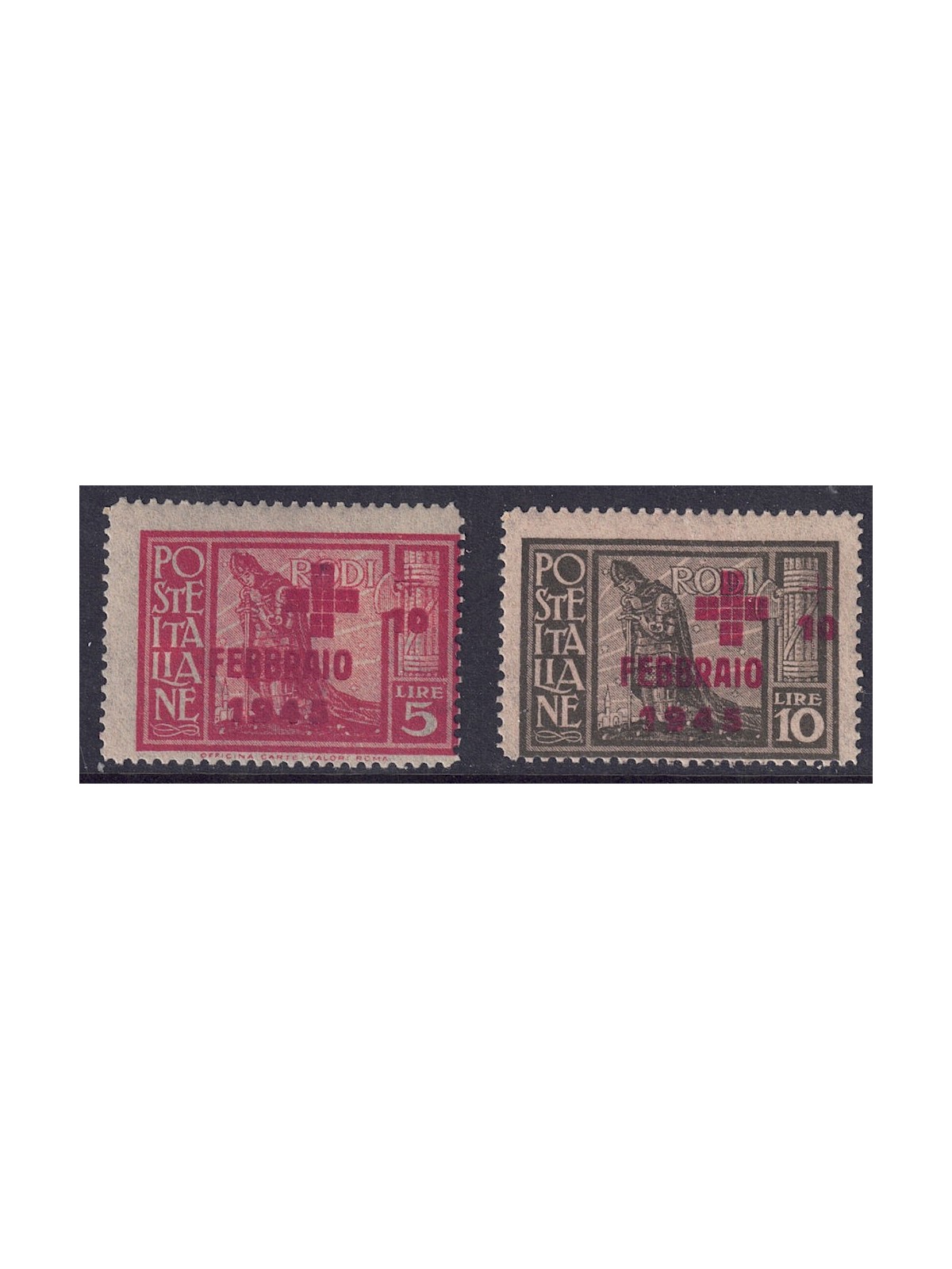 EGEO 1945 Pro Croce Rossa 2v MNH**
