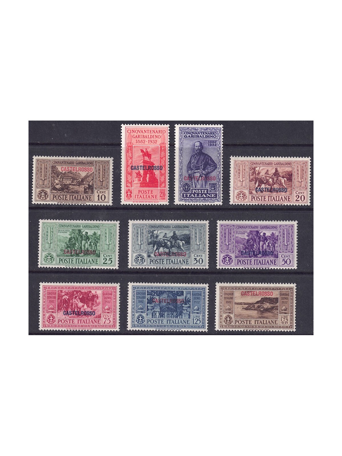 EGEO CASTELROSSO 1932 Giuseppe Garibaldi 10v MNH**