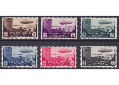 AEGEAN 1933 Zeppelin Cruise 6v MNH** ©
