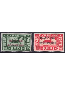 AEGEAN 1943 Pro Aegean Assistance, express 2v MNH**