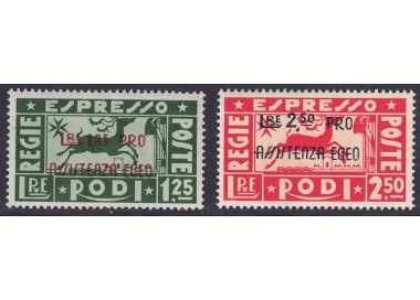 EGEO 1943 Pro Assistenza Egeo, espressi 2v MNH**