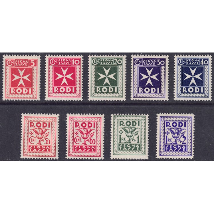 EGEO 1934 Tax Stamp 9v MNH**