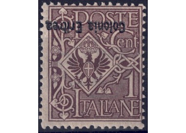 ERITREA 1903 1c Floral Variety (upside down) MNH**
