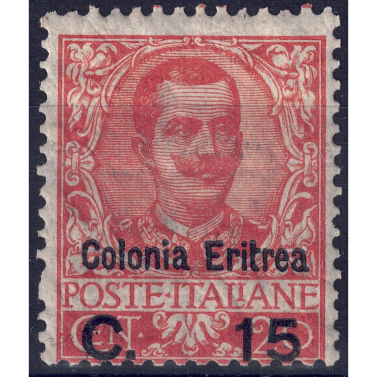 ERITREA 1905 Floreale 15c su 20c MNH**