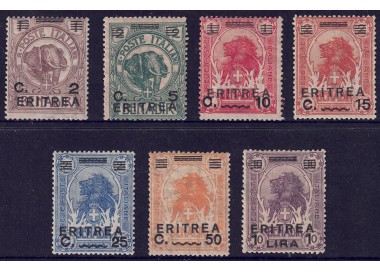 ERITREA 1922 Overprinted Somali stamps 7v MNH**