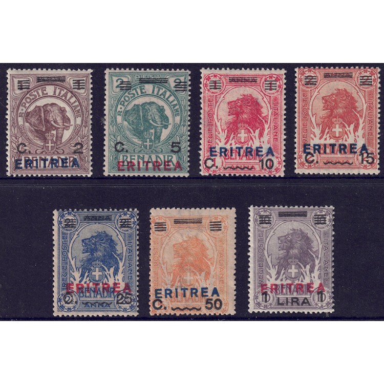 ERITREA 1924 Overprinted Somali stamps 7v MNH**