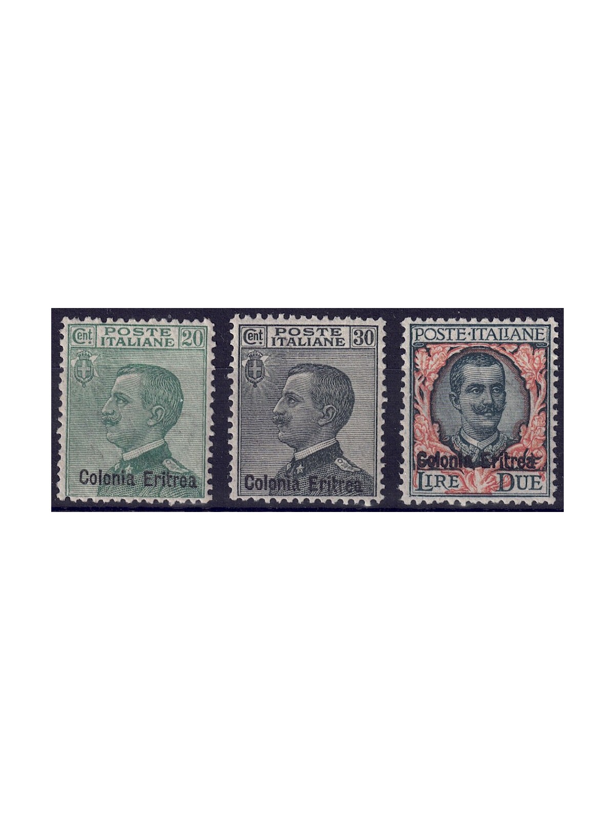 ERITREA 1925 Ordinary series 3v MNH** (Luxury)