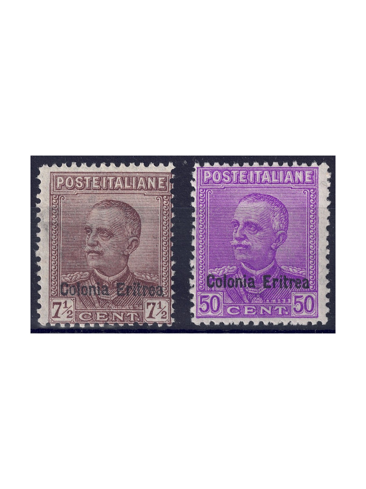 ERITREA 1928-29 Soprastampati Colonia Eritrea 2v MNH**