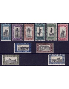 ERITREA 1930 Pictorial series 10v MNH**