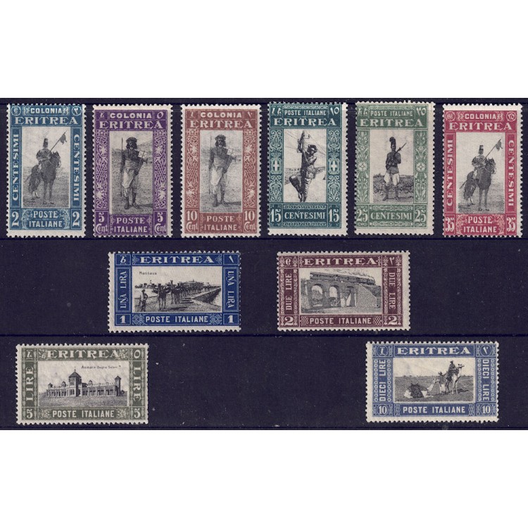 ERITREA 1930 Pictorial series 10v MNH**