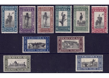 ERITREA 1930 Serie pittorica 10v MNH**