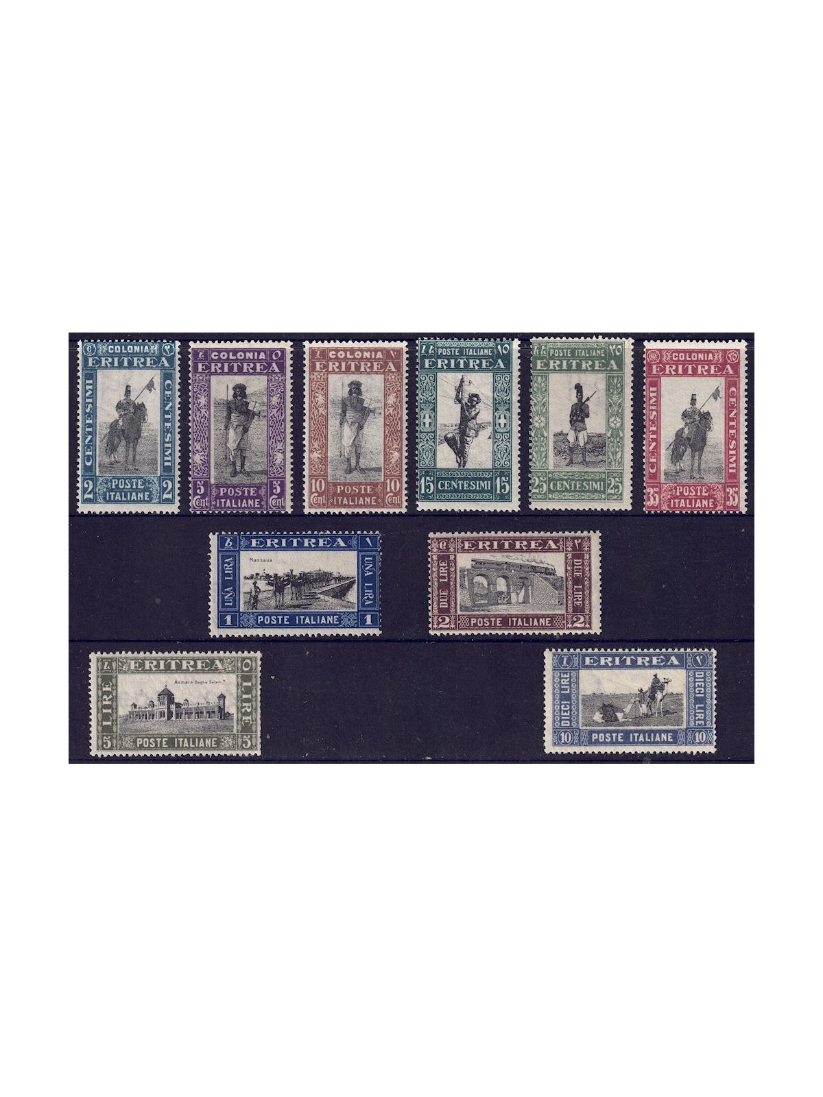 ERITREA 1930 Pictorial series 10v MNH**